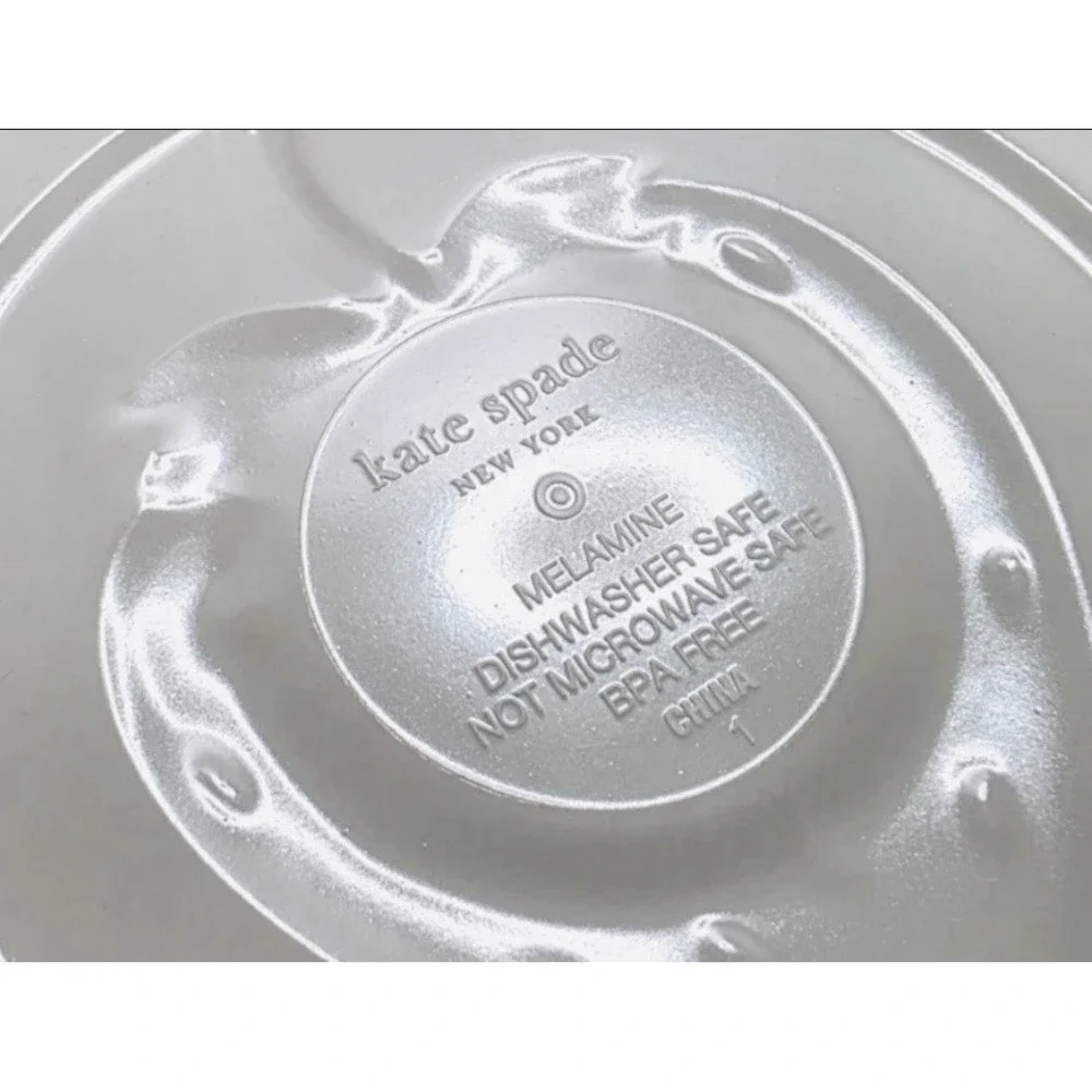 Kate Spade New York Strawberry Melamine Colorful Four Piece Plate Set 6